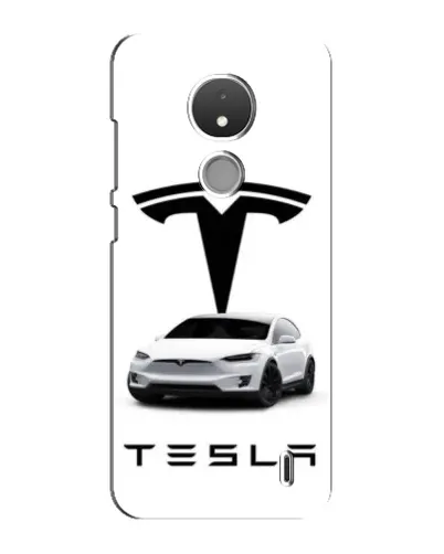Чехол для Nokia C21 с картинкой «Tesla White Style»