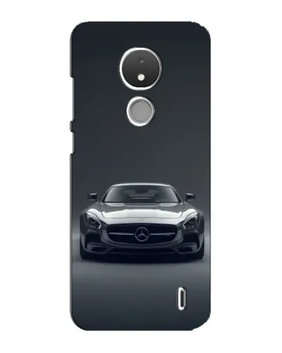 Чехол для Nokia C21 с картинкой «Mercedes на черном»