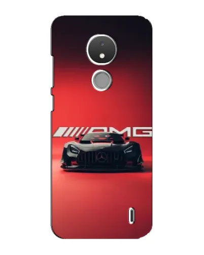 Чехол для Nokia C21 с картинкой «Mercedes AMG — красная линия»