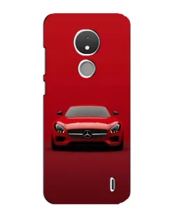Чехол для Nokia C21 с картинкой «Красный Mercedes AMG»