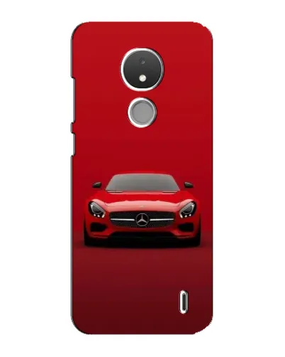 Чехол для Nokia C21 с картинкой «Красный Mercedes AMG»