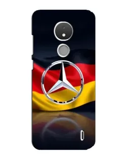 Чехол для Nokia C21 с картинкой «Mercedes — флаг Германии»