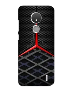 Чехол для Nokia C21 с картинкой «Mercedes Carbon Grid»