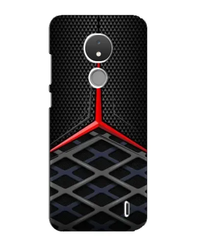 Чехол для Nokia C21 с картинкой «Mercedes Carbon Grid»