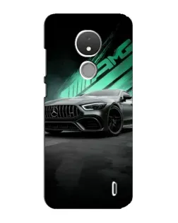 Чехол для Nokia C21 с картинкой «Темный Mercedes AMG»