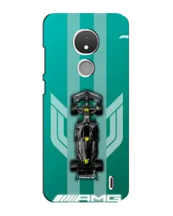 Чехол для Nokia C21 с картинкой «Mercedes AMG Petronas»