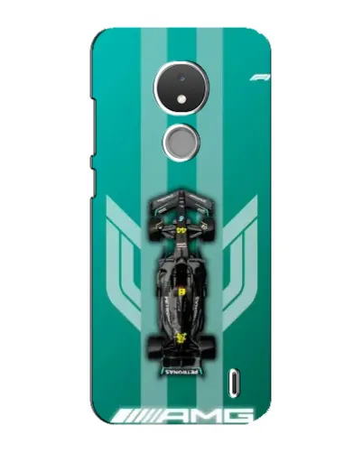 Чехол для Nokia C21 с картинкой «Mercedes AMG Petronas»