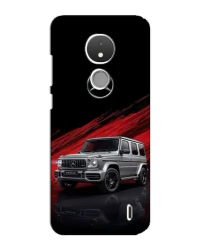 Чехол для Nokia C21 с картинкой «Mercedes G-Class красный»