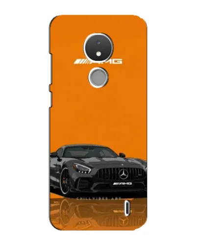 Чехол для Nokia C21 с картинкой «Оранжевый Mercedes AMG»