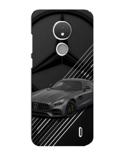 Чехол для Nokia C21 с картинкой «Mercedes AMG — графика»