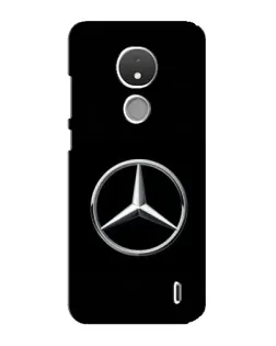 Чехол для Nokia C21 с картинкой «Mercedes классический лого»