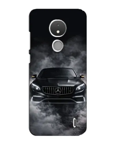 Чехол для Nokia C21 с картинкой «Mercedes в дыму»