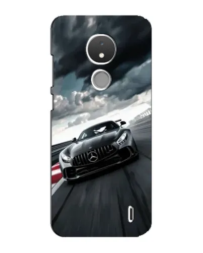 Чехол для Nokia C21 с картинкой «Гоночный Mercedes AMG»