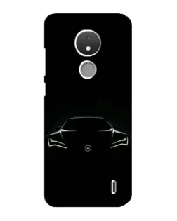 Чохол для Nokia C21 з картинкою «Mercedes — силует авто»