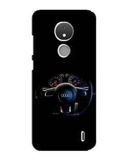 Чехол для Nokia C21 с картинкой «Салон Audi — руль»