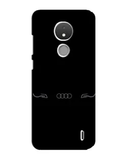 Чехол для Nokia C21 с картинкой «Audi — световой подпись»