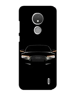 Чехол для Nokia C21 с картинкой «Audi — ночной контур»