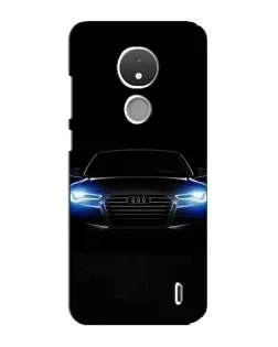 Чехол для Nokia C21 с картинкой «Audi в неоне»