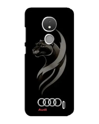 Чехол для Nokia C21 с картинкой «Графика — пантера и Audi» Чехол для Nokia C21 с картинкой «Графика — пантера и Audi»