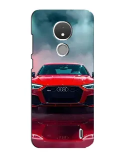 Чехол для Nokia C21 с картинкой «Audi RS — красный стиль»