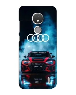 Чехол для Nokia C21 с картинкой «Audi Sport — неон»