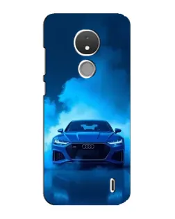 Чехол для Nokia C21 с картинкой «Audi — голубая энергия»