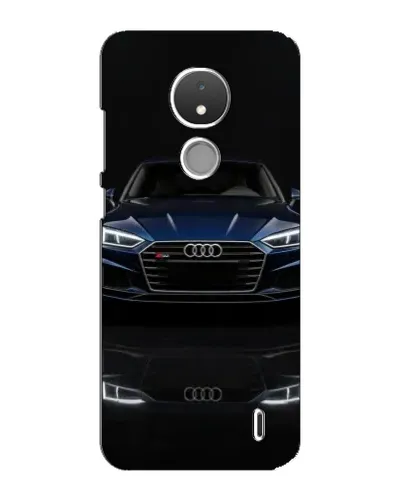 Чехол для Nokia C21 с картинкой «Audi — ночное отражение» Чехол для Nokia C21 с картинкой «Audi — ночное отражение»