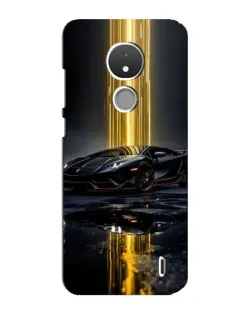 Чехол для Nokia C21 с картинкой «Ночной Lamborghini драйв»