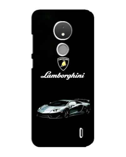 Чехол для Nokia C21 с картинкой «Логотип Lamborghini классика»