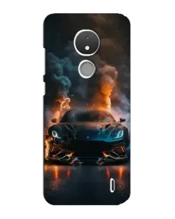Чехол для Nokia C21 с картинкой «Lamborghini дымная эстетика»