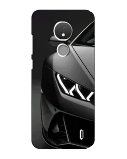 Чехол для Nokia C21 с картинкой «Lamborghini фары детализация»