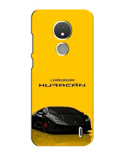 Чехол для Nokia C21 с картинкой «Lamborghini Huracan черный»