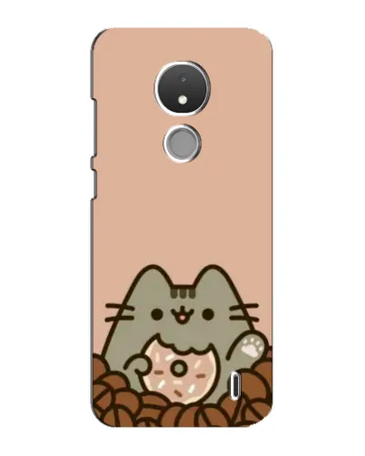 Чехол для Nokia C21 с картинкой «Кофейный Пушин»