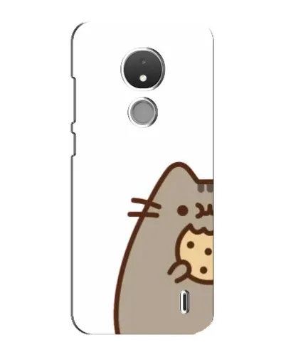 Чехол для Nokia C21 с картинкой «Пушин с печеньем»