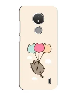Чехол для Nokia C21 с картинкой «Пушин на шариках»