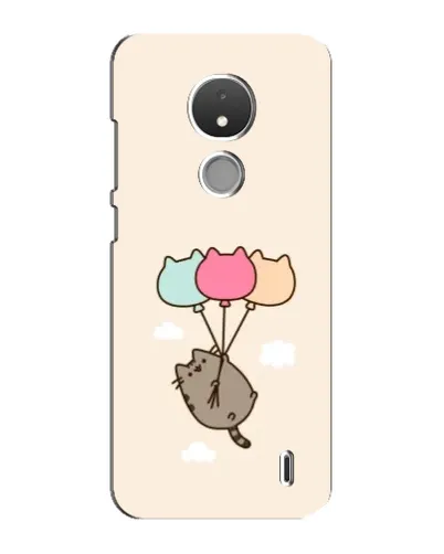 Чехол для Nokia C21 с картинкой «Пушин на шариках»