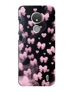 Чехол для Nokia C21 с картинкой «Неоновое кружево»