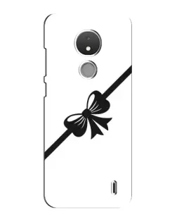 Чехол для Nokia C21 с картинкой «Диагональный бант»