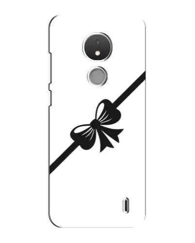 Чехол для Nokia C21 с картинкой «Диагональный бант»