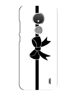 Чехол для Nokia C21 с картинкой «Вертикальный бант»
