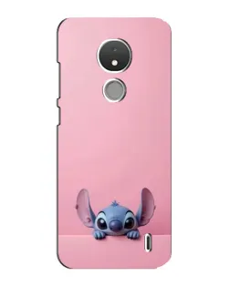 Чехол для Nokia C21 с картинкой «Stitch выглядывает»