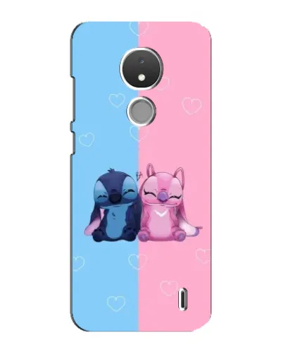 Чехол для Nokia C21 с картинкой «Stitch и Angel Love» Чехол для Nokia C21 с картинкой «Stitch и Angel Love»