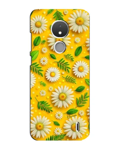 Чехол для Nokia C21 с картинкой «Ромашковое солнце»