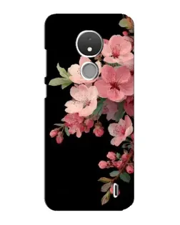 Чехол для Nokia C21 с картинкой «Розовая ветка сакуры»