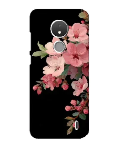 Чехол для Nokia C21 с картинкой «Розовая ветка сакуры»