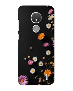 Чехол для Nokia C21 с картинкой «Цветочная композиция»