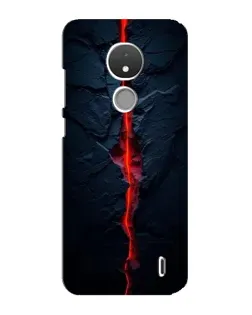 Чохол для Nokia C21 з картинкою «Червона лавова тріщина»