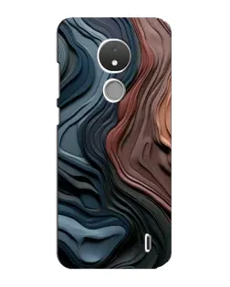 Чохол для Nokia C21 з картинкою «Кольорові хвилі каньйону»