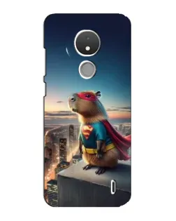 Чехол для Nokia C21 с картинкой «Капи-мен супергерой»