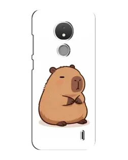 Чехол для Nokia C21 с картинкой «Толстенькая капибара»